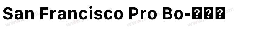 San Francisco Pro Bo字体转换 San Francisco Pro Bo字体转换